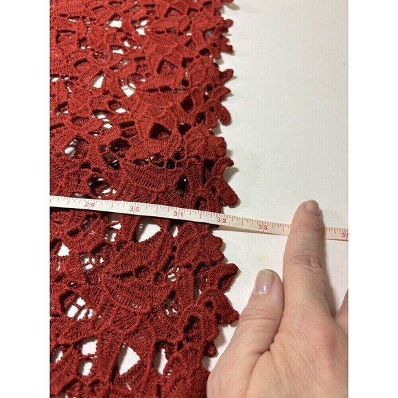 ASTR the Label Lace Dress Red Rust Medium Midi A Line Lined - Picture 7 of 16